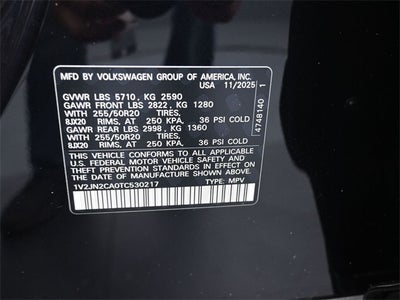 2026 Volkswagen Atlas 2.0T SE w/Technology