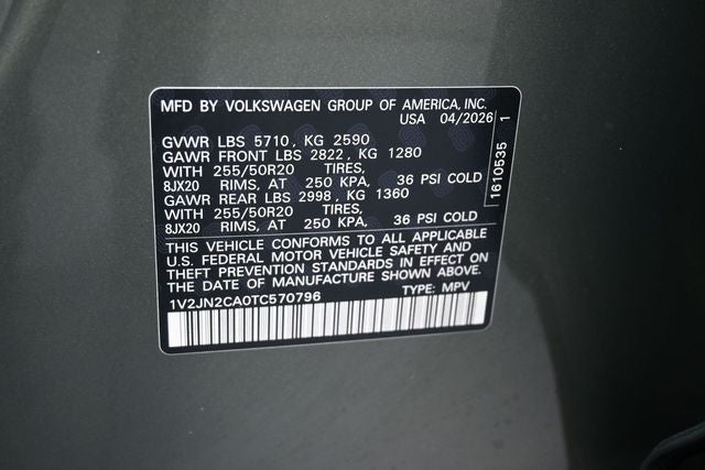 2026 Volkswagen Atlas 2.0T SE w/Technology