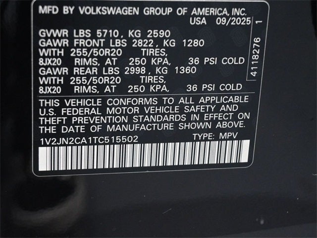 2026 Volkswagen Atlas 2.0T SE w/Technology