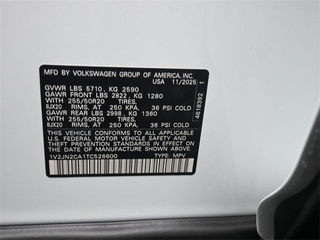 2026 Volkswagen Atlas 2.0T SE w/Technology