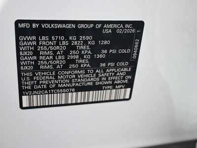 2026 Volkswagen Atlas 2.0T SE w/Technology