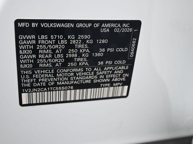 2026 Volkswagen Atlas 2.0T SE w/Technology
