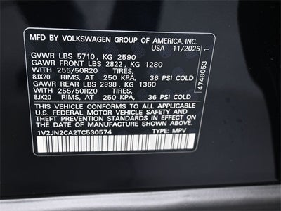 2026 Volkswagen Atlas 2.0T SE w/Technology