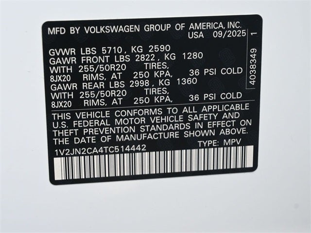 2026 Volkswagen Atlas 2.0T SE w/Technology