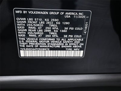 2026 Volkswagen Atlas 2.0T SE w/Technology