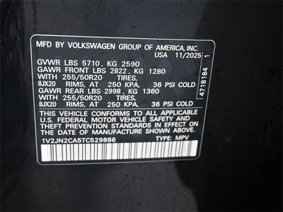 2026 Volkswagen Atlas 2.0T SE w/Technology