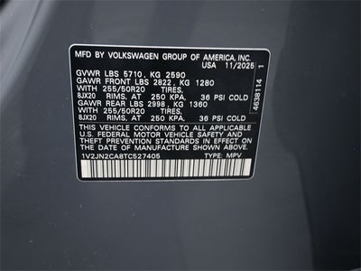 2026 Volkswagen Atlas 2.0T SE w/Technology