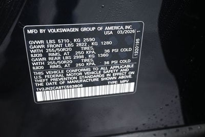 2026 Volkswagen Atlas 2.0T SE w/Technology