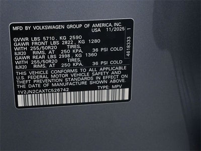 2026 Volkswagen Atlas 2.0T SE w/Technology