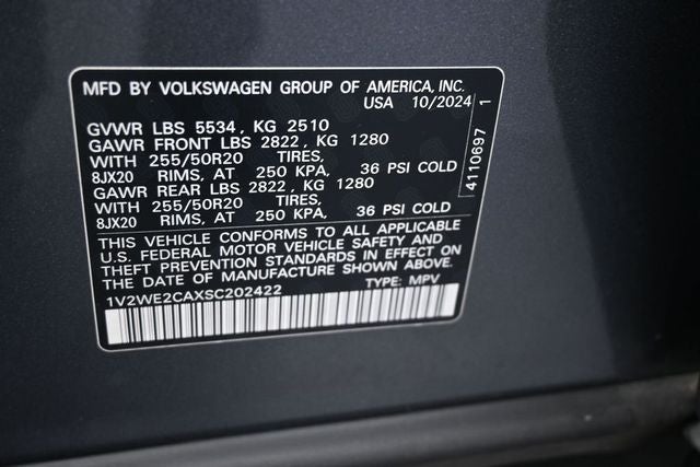 2025 Volkswagen Atlas Cross Sport 2.0T SE w/Technology
