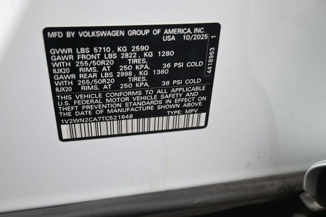 2026 Volkswagen Atlas 2.0T SE w/Technology