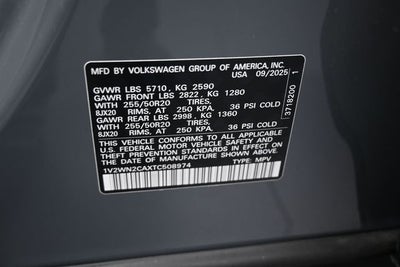 2026 Volkswagen Atlas 2.0T SE w/Technology