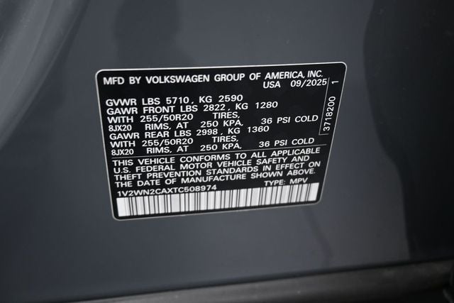 2026 Volkswagen Atlas 2.0T SE w/Technology