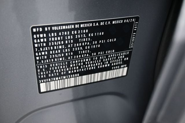 2026 Volkswagen Tiguan 2.0T SE