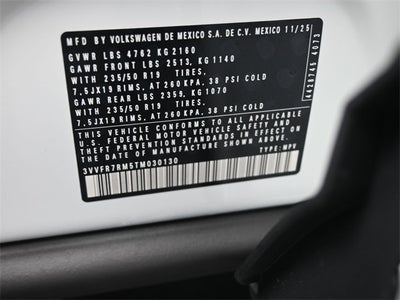 2026 Volkswagen Tiguan 2.0T SE