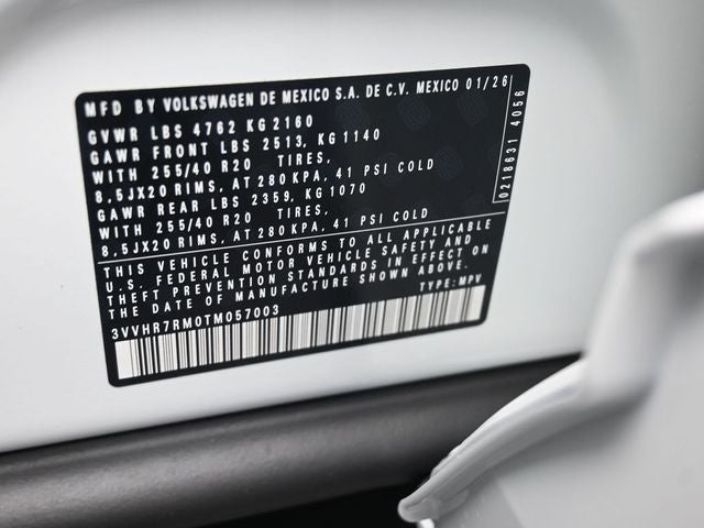 2026 Volkswagen Tiguan 2.0T SE R-Line Black