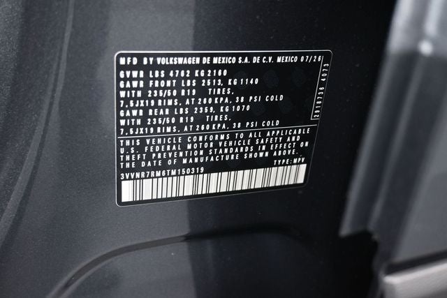 2026 Volkswagen Tiguan 2.0T SE