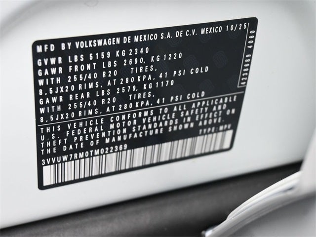 2026 Volkswagen Tiguan 2.0T SEL R-Line Turbo