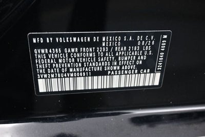 2027 Volkswagen Jetta GLI 2.0T Autobahn