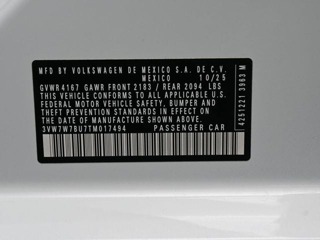 2026 Volkswagen Jetta 1.5T SE