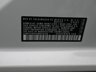 2025 Volkswagen Jetta 1.5T SE