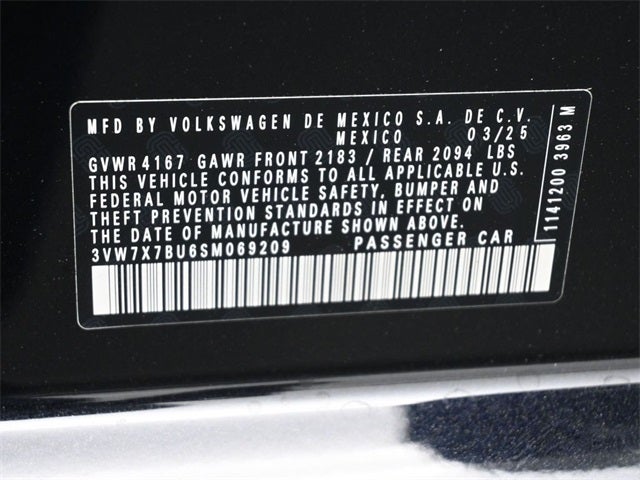 2025 Volkswagen Jetta 1.5T SE