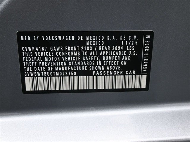 2026 Volkswagen Jetta 1.5T Sport