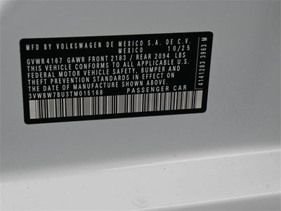 2026 Volkswagen Jetta 1.5T Sport