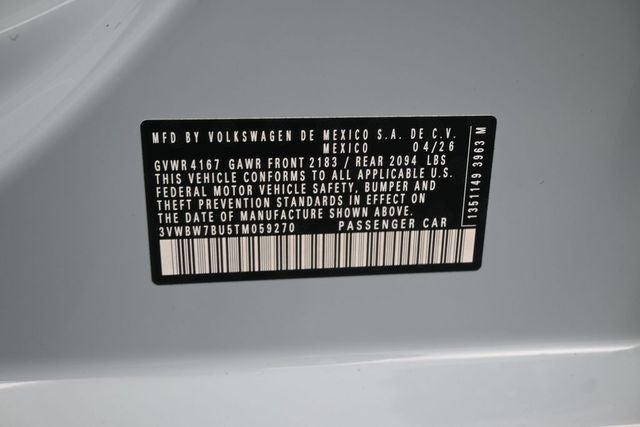 2026 Volkswagen Jetta 1.5T Sport