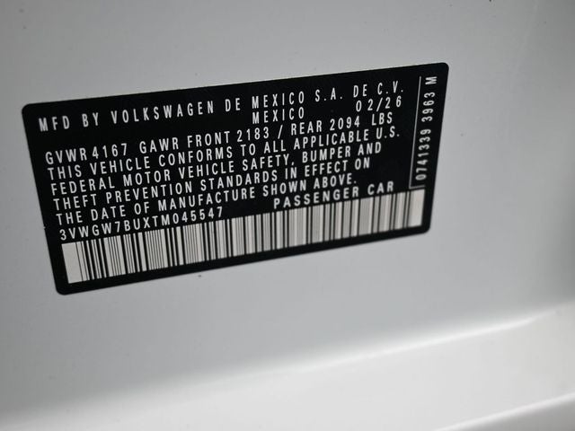 2026 Volkswagen Jetta 1.5T SEL