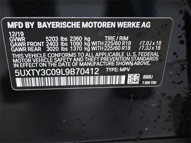 2020 BMW X3 sDrive30i