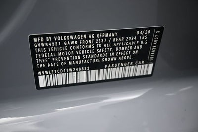 2026 Volkswagen Golf GTI 2.0T S