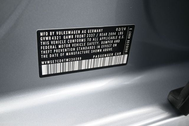 2026 Volkswagen Golf GTI 2.0T SE