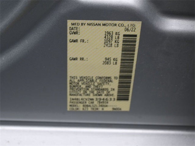 2022 Nissan Altima 2.5 SR