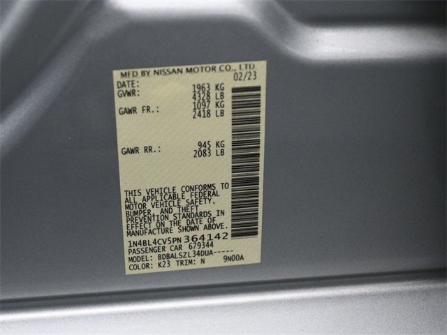 2023 Nissan Altima 2.5 SR