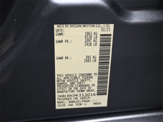 2023 Nissan Altima 2.5 SV