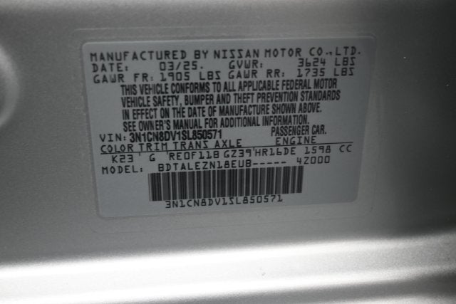 2025 Nissan Versa 1.6 S