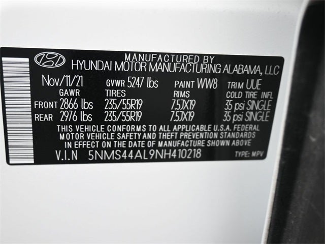 2022 Hyundai Santa Fe Limited