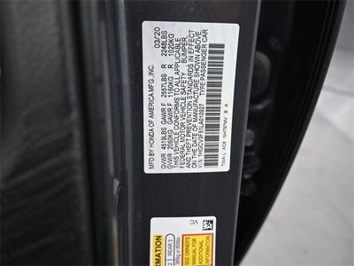 2020 Honda Accord Hybrid EX-L