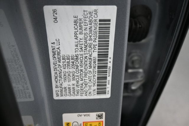2026 Honda Accord LX