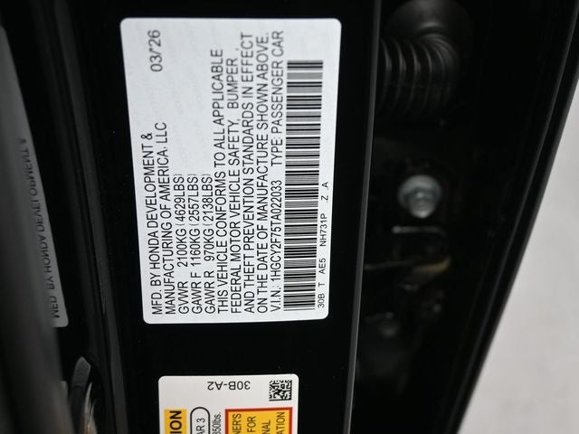 2026 Honda Accord Hybrid Sport-L