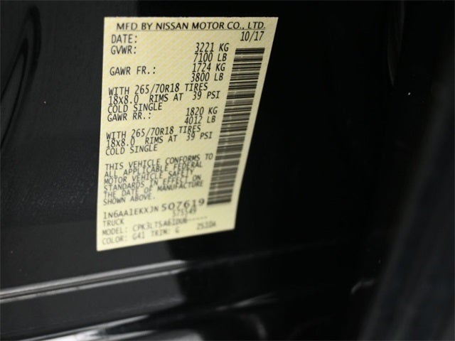 2018 Nissan Titan SV