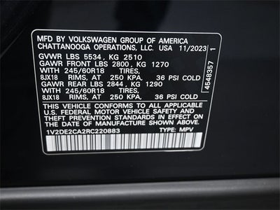 2024 Volkswagen Atlas Cross Sport 2.0T SE