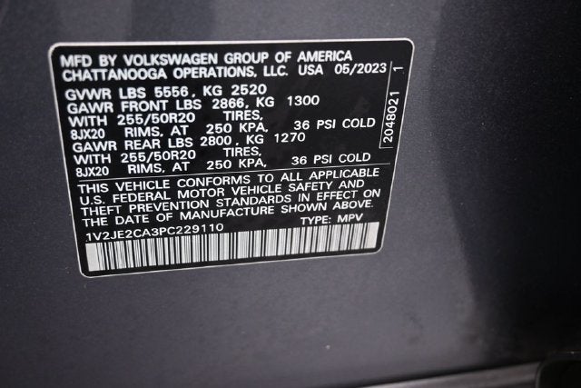 2023 Volkswagen Atlas Cross Sport 3.6L V6 SE w/Technology