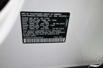 2022 Volkswagen Atlas 3.6L V6 SE w/Technology