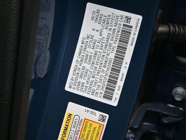 2026 Honda Civic Sport