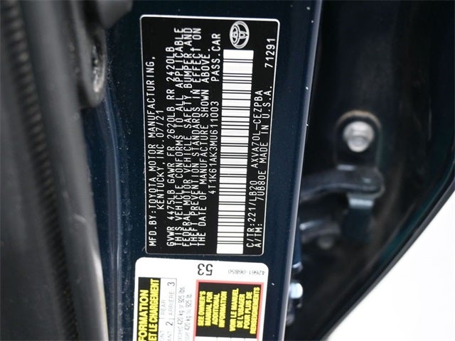 2021 Toyota Camry XSE