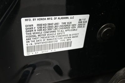 2017 Honda Pilot Elite