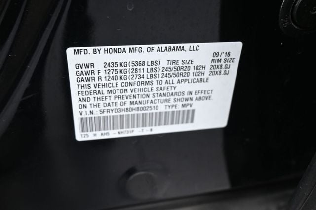 2017 Acura MDX 3.5L w/Advance Package