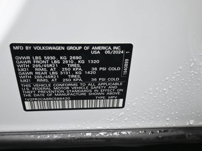 2024 Volkswagen Atlas 2.0T SEL Premium R-Line